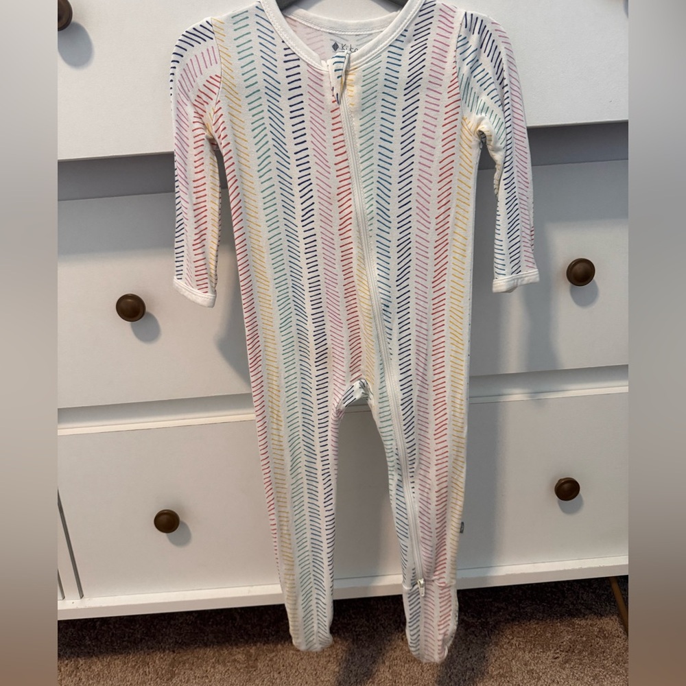 Kyte BABY Pastel Striped Kids Footie